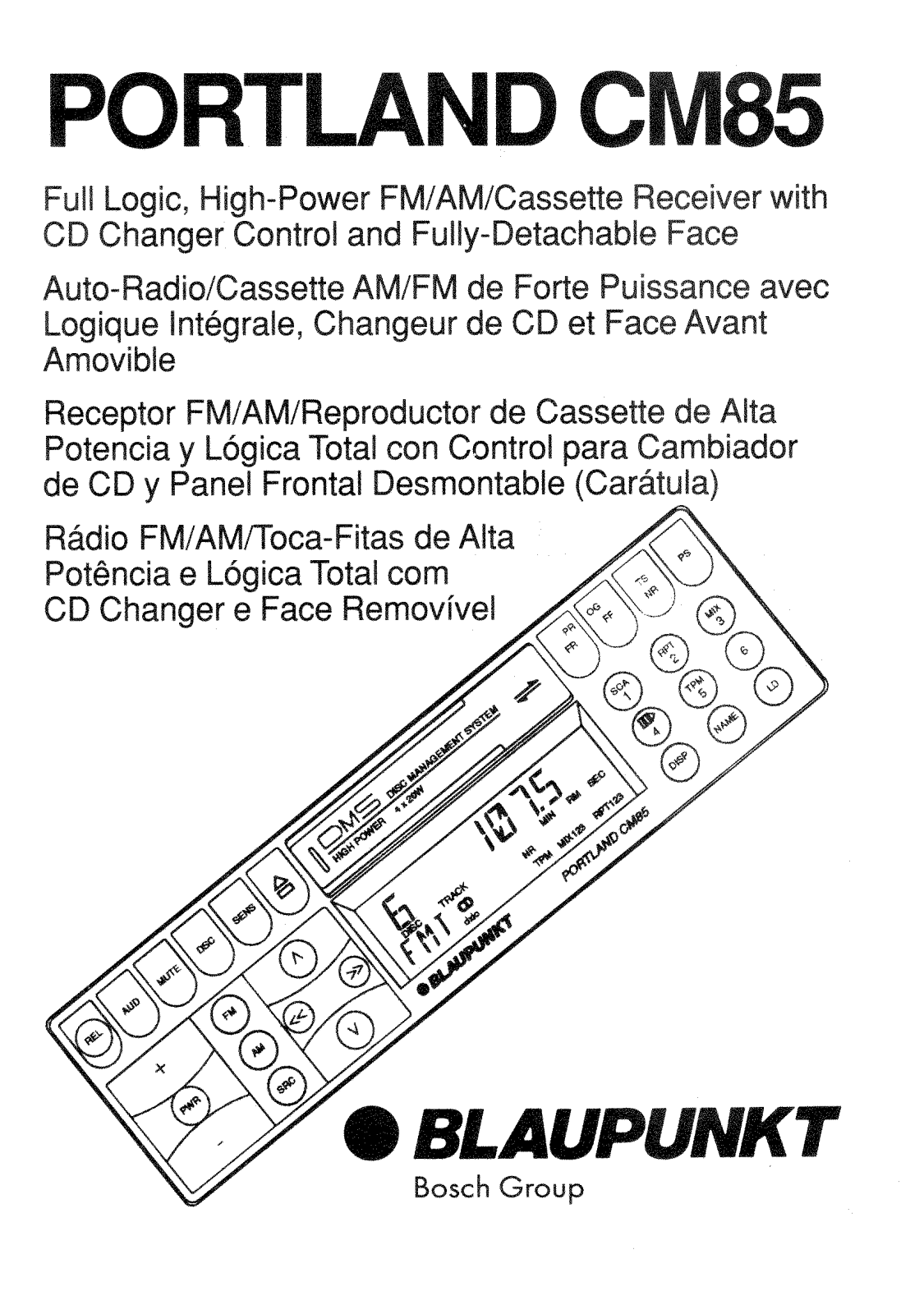 Blaupunkt Portland-CM-85 Owners Manual