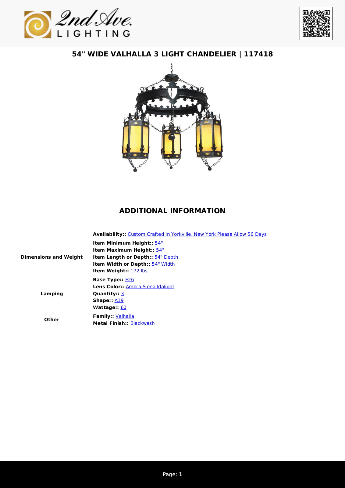 2nd Ave Design W008326237 Specifications - ManualMachine.com