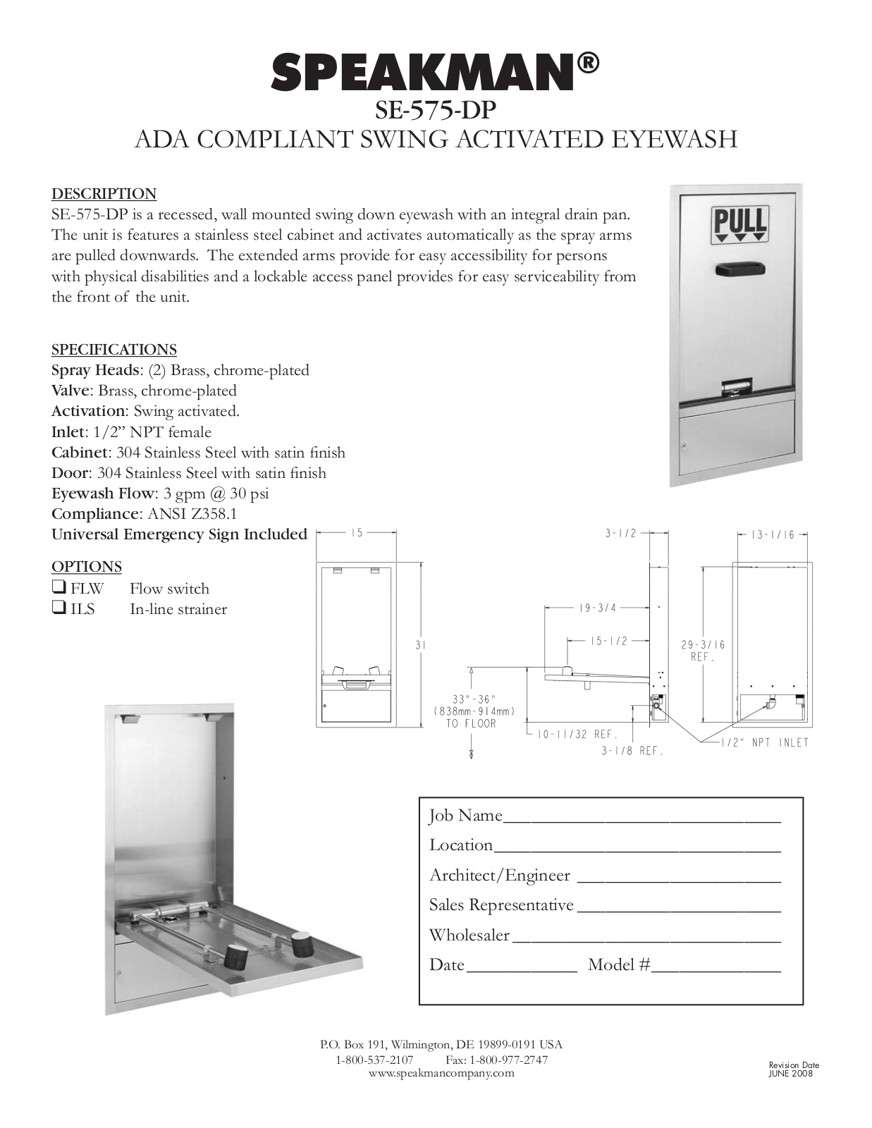 Speakman SPK1387 Specifications - ManualMachine.com