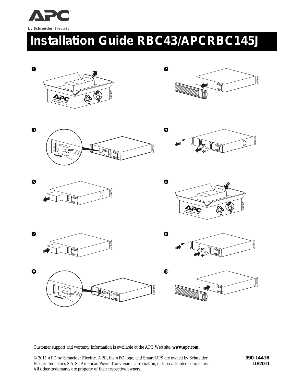 APC su0654a, su0663b, su0662a, su0663a, su0661a User Manual