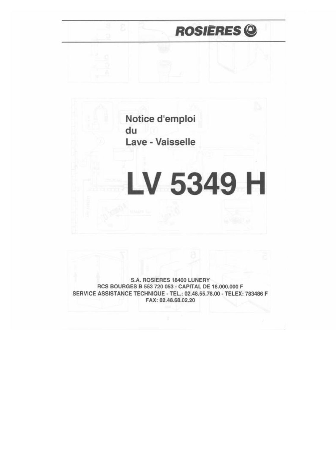 Rosieres LV 5349 H User Manual