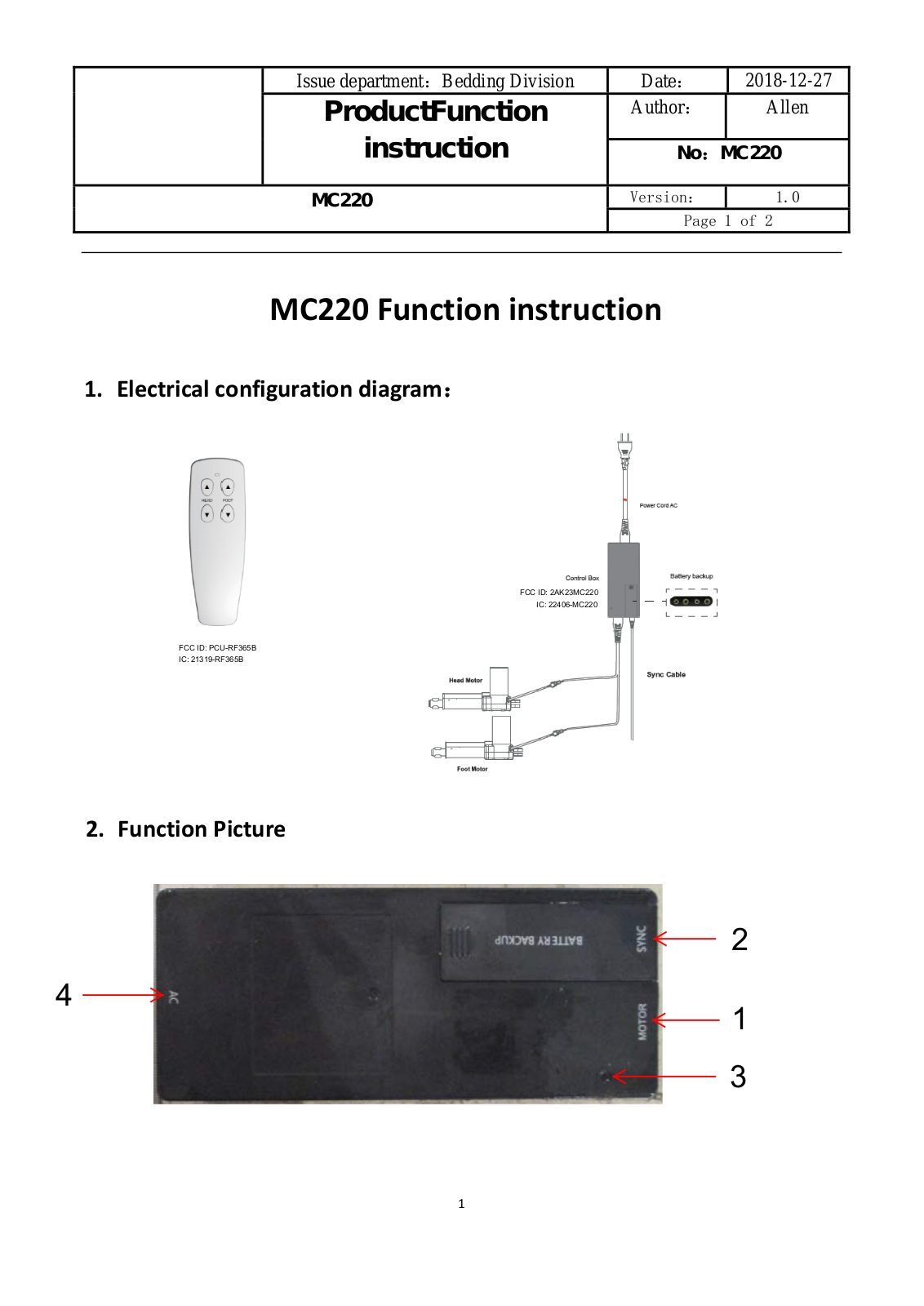 Keeson Technology MC220 User Manual