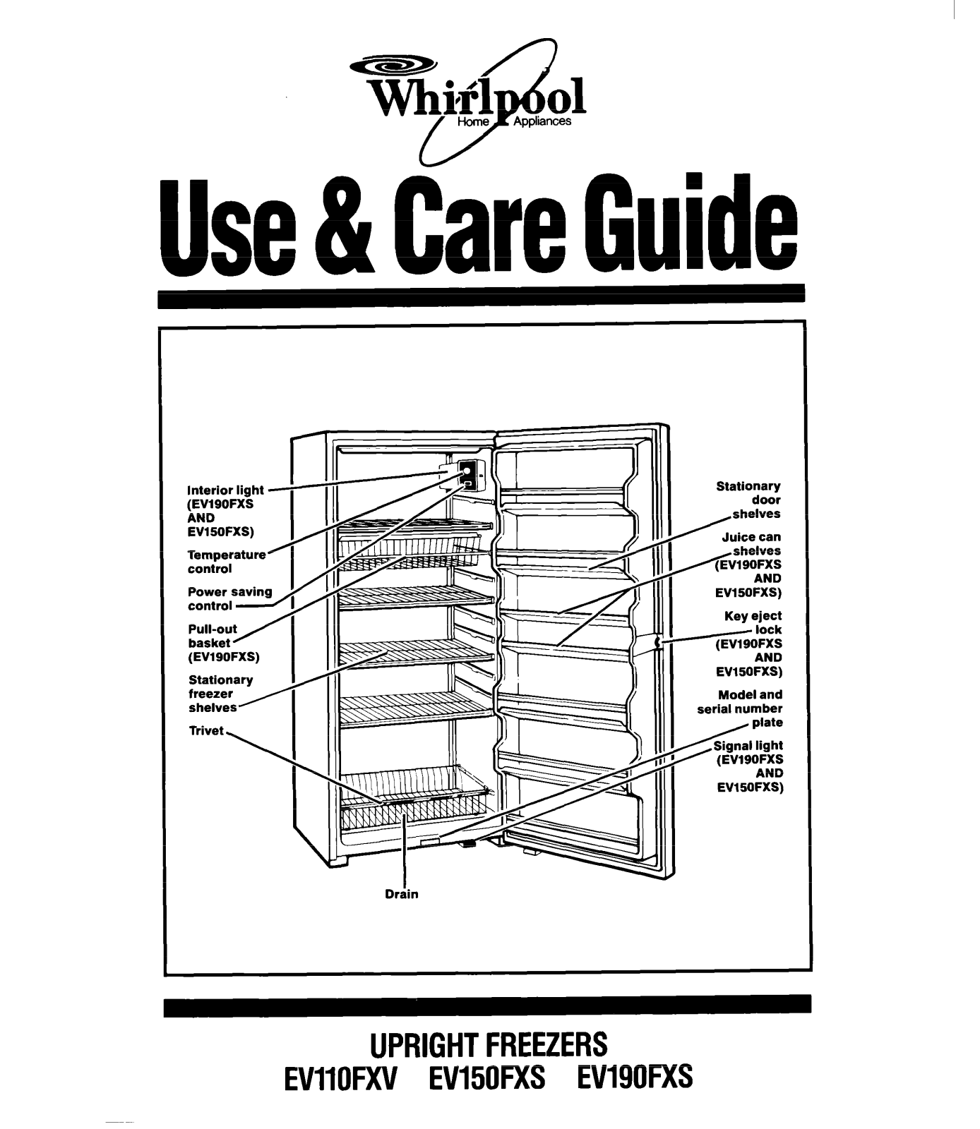 Whirlpool EV150FXS, EVllOFXV User Manual - ManualMachine.com
