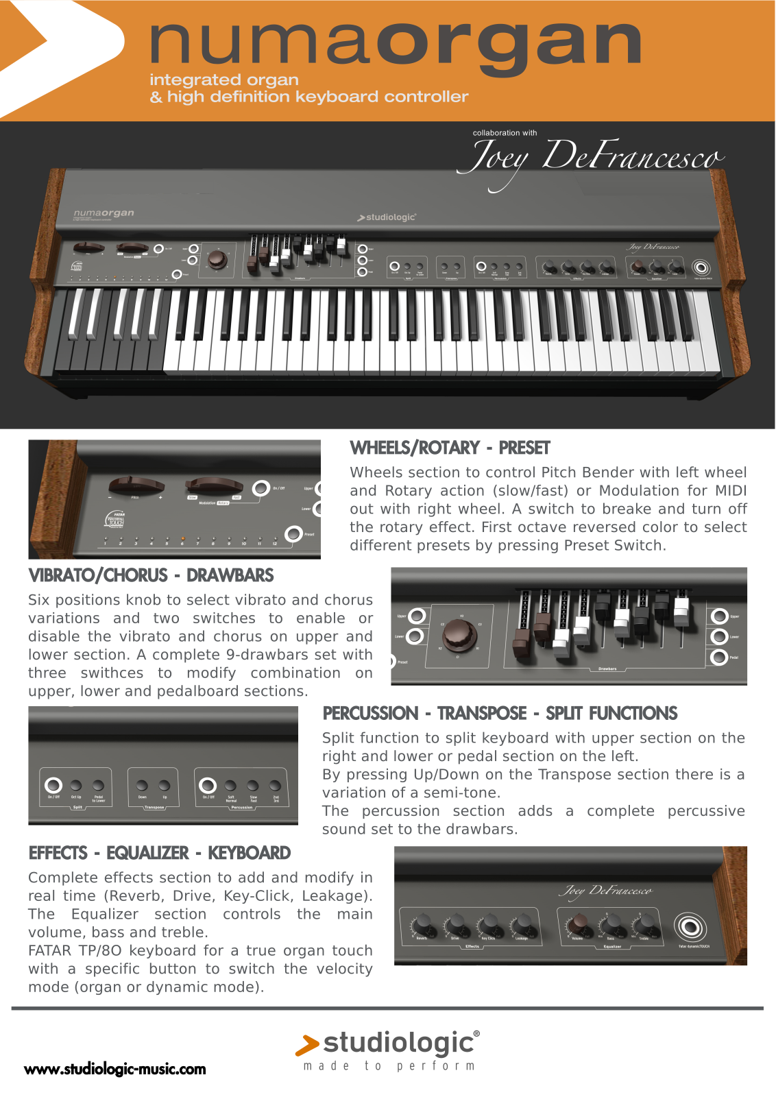 Studiologic Numa Organ User manual