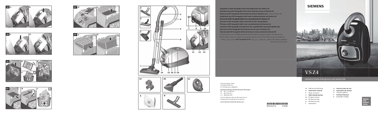 SIEMENS VSZ4GA442 operation manual