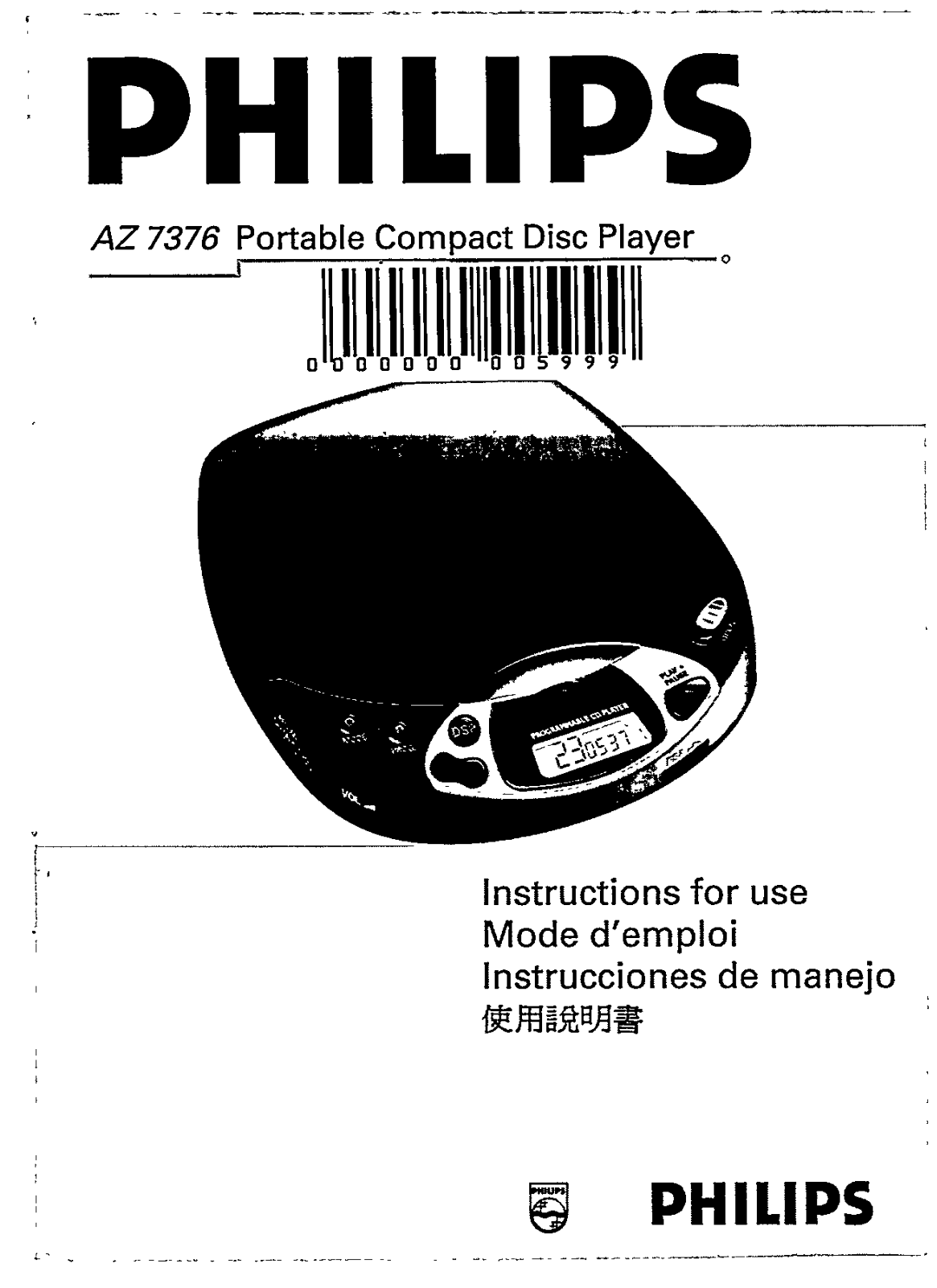 Philips AZ7376-00 User Manual
