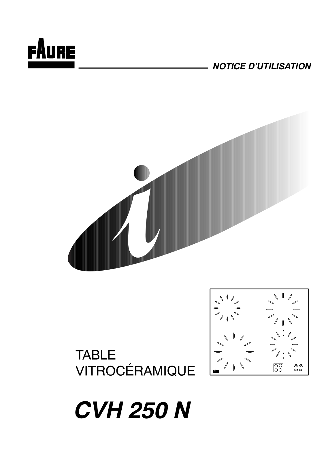 Faure CVH250N User Manual