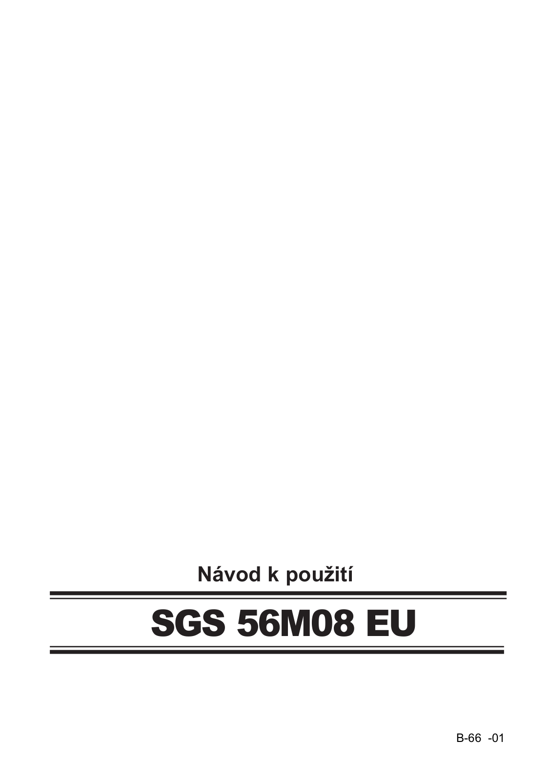 Bosch SGS56M08EU User Manual