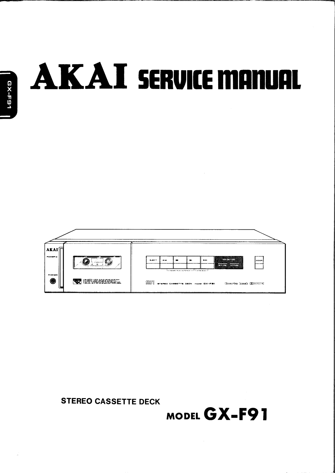 Akai GXF-91 Service manual