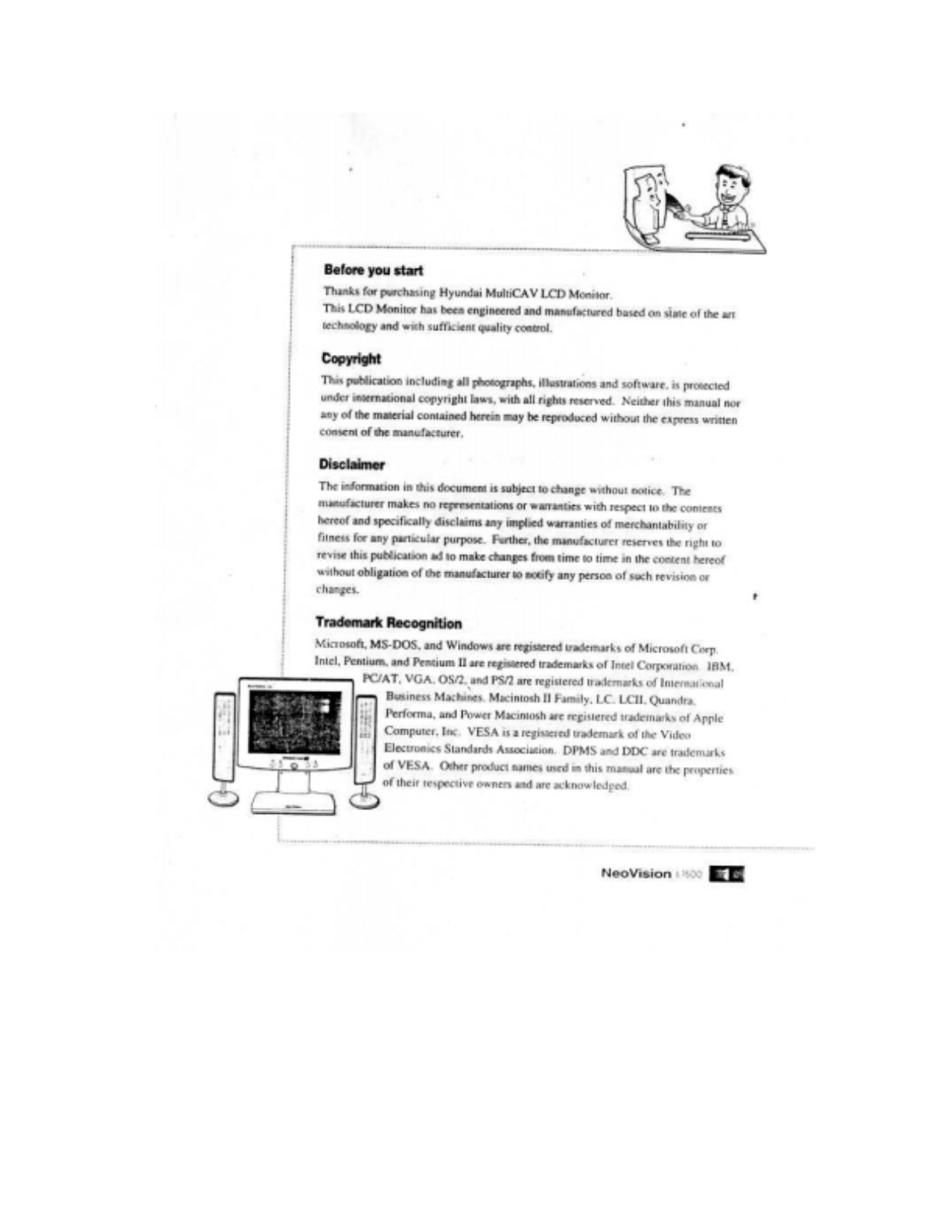 NeoVision CHC-036-02S2F/RW160 Users Manual