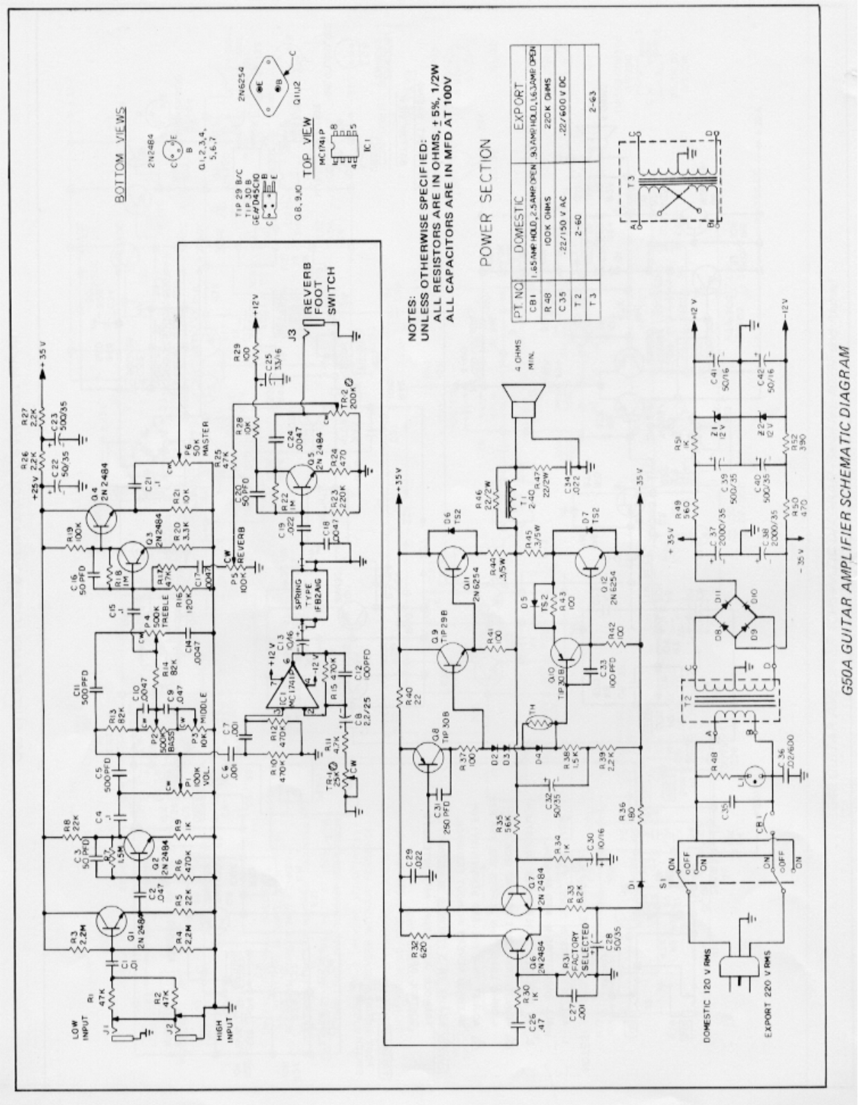 Gibson g50a schematic