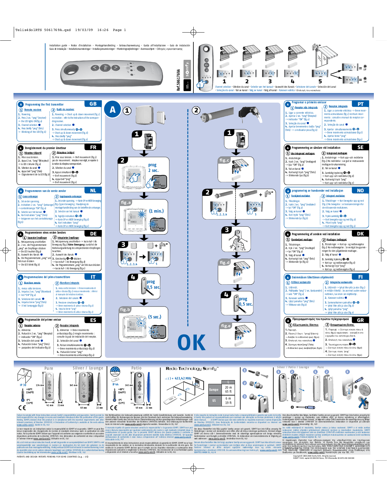 Somfy Systems SOLIRI4 User Manual