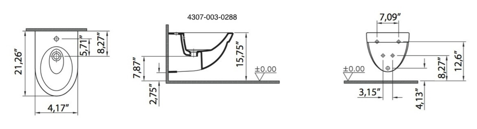 VitrA by Nameeks VTZ1006 Dimensions - ManualMachine.com