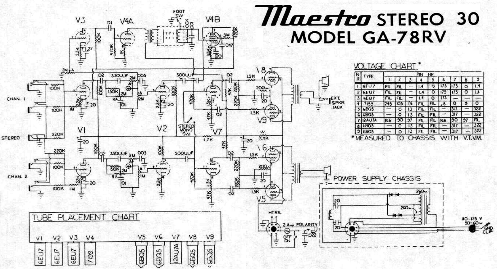 Gibson ga78rv schematic