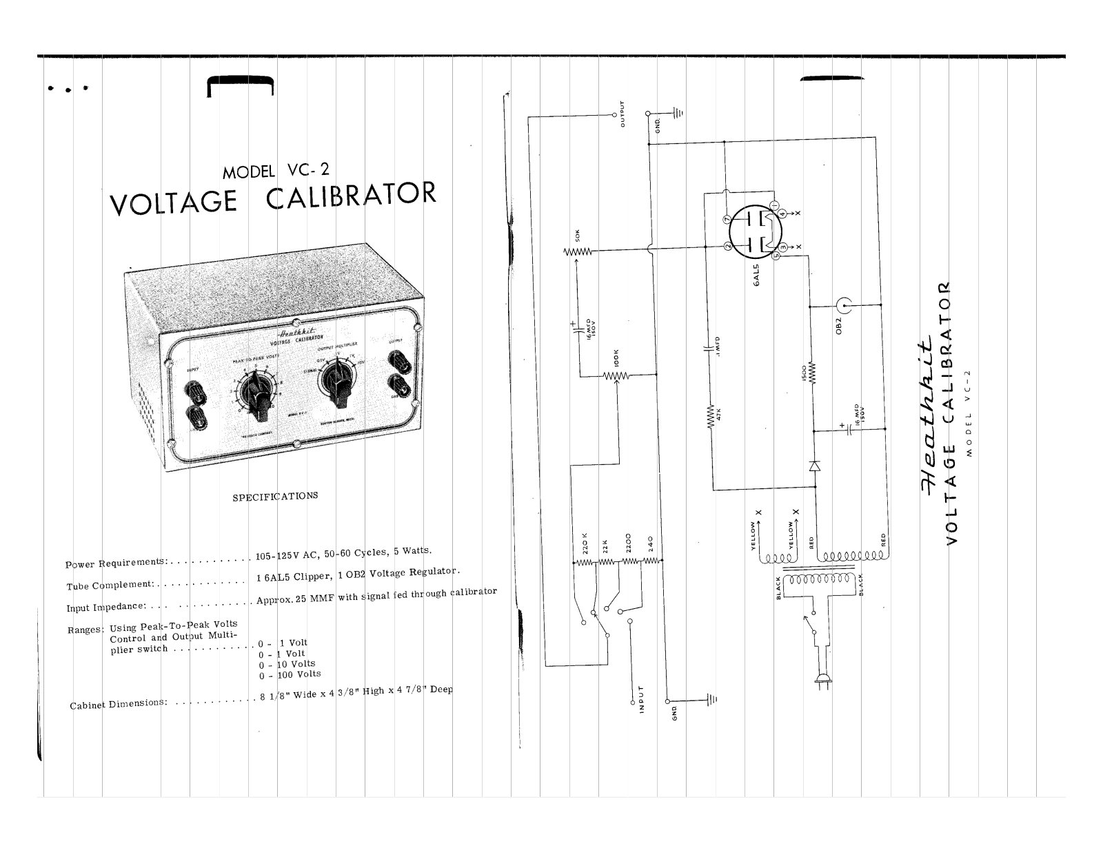 HEATHKIT VC-2 User Manual