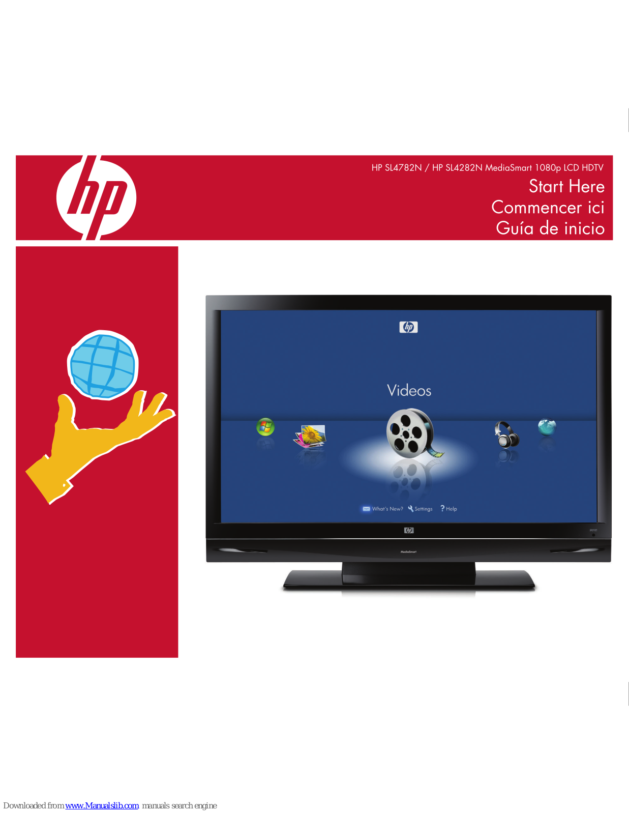 HP MediaSmart SL4282N, MediaSmart SL4782N Quick Start Manual