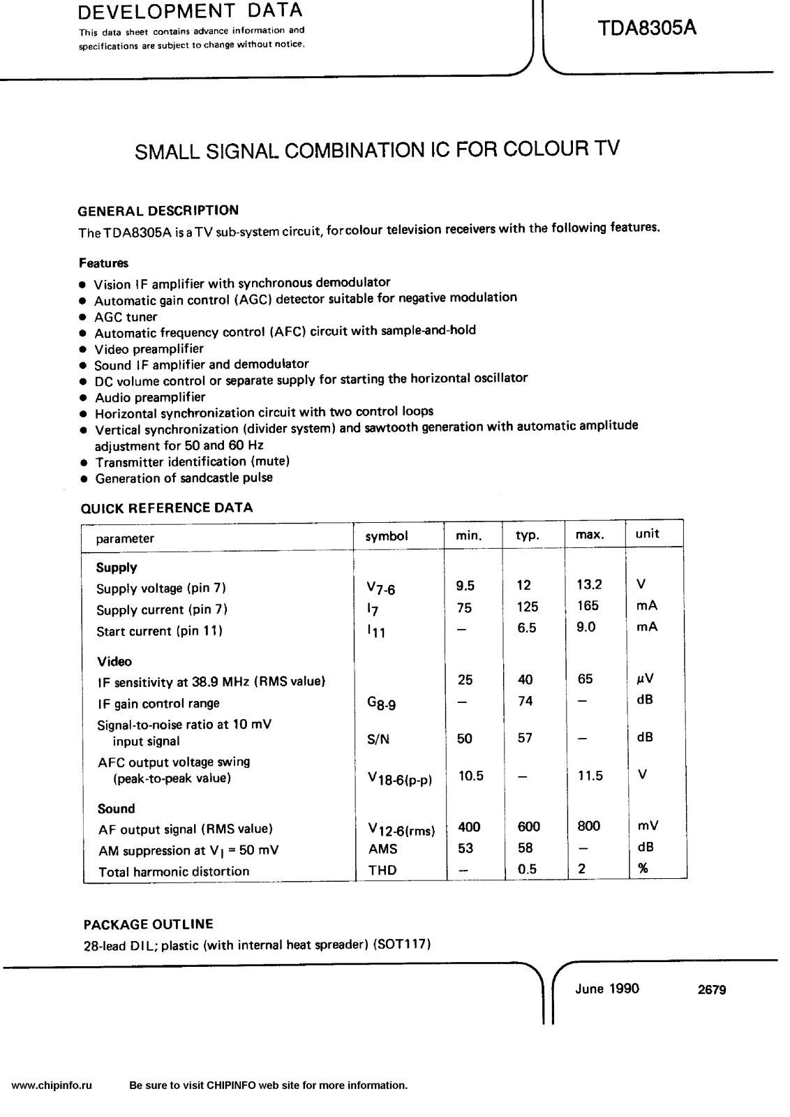 SGS-THOMSON Microelectronics TDA8305A Service Manual