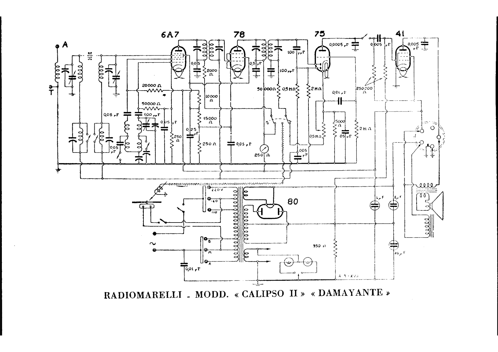 Radiomarelli calipso ii damayante schematic