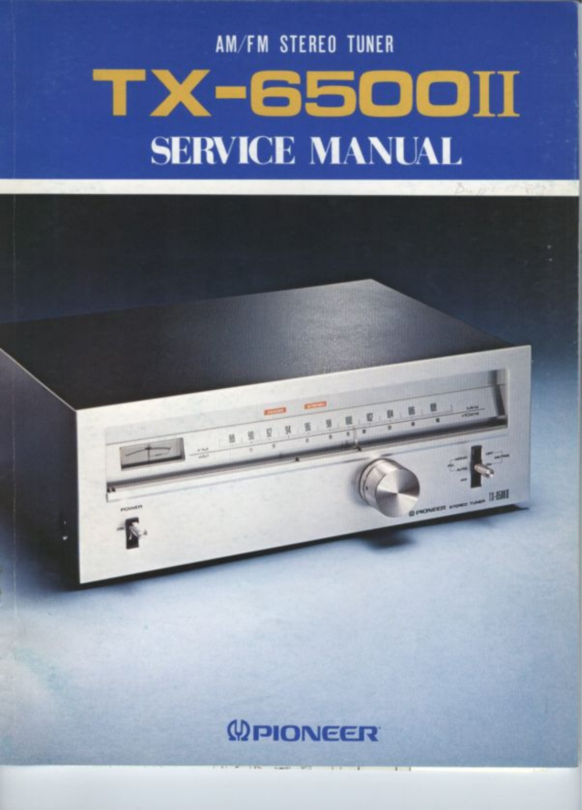 Pioneer TX-6500 Mk2 Service manual