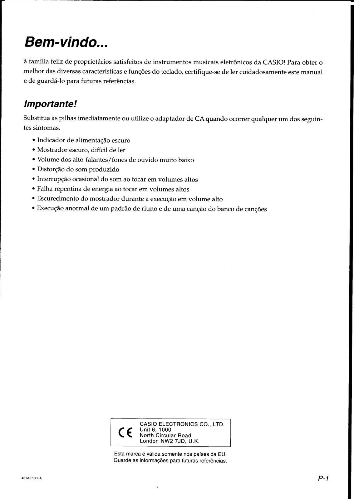 Casio CTK-501, CTK-511 User Manual