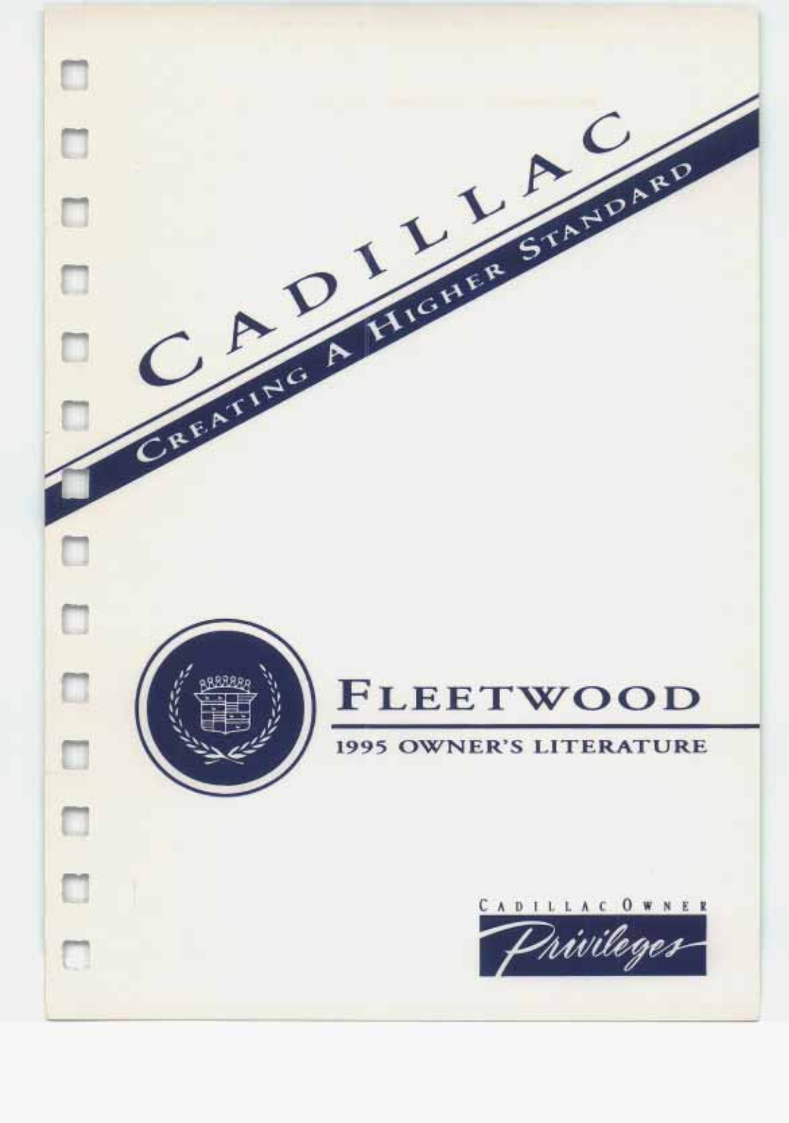 Cadillac Fleetwood 1995 Owner's Manual