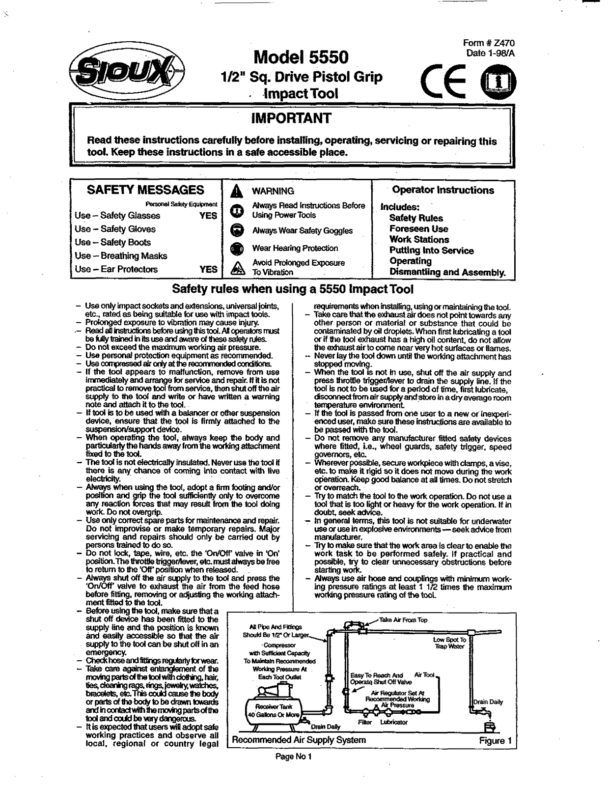 Sioux Tools 5550 User Manual - ManualMachine.com