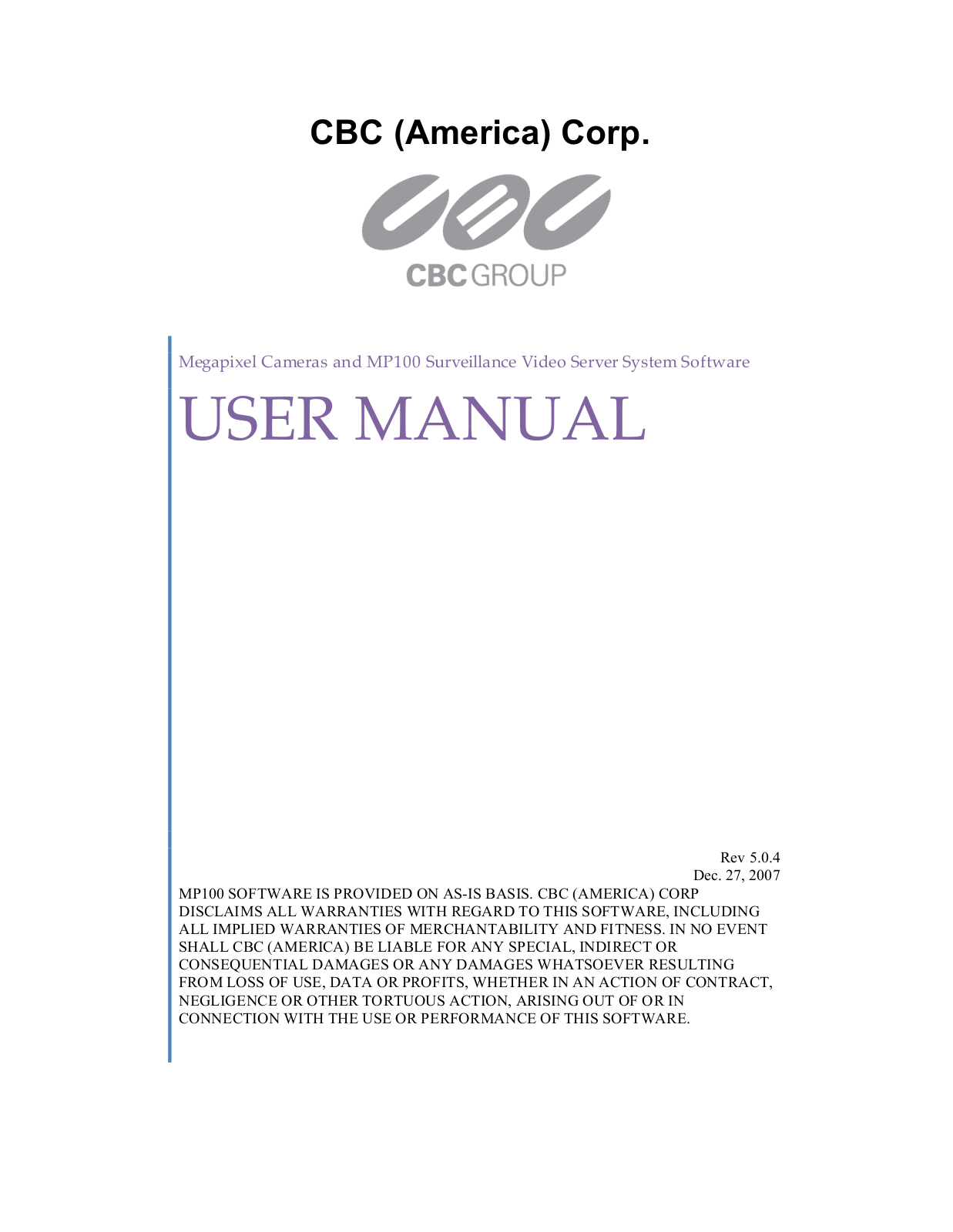 Ganz AV5115DN User Manual