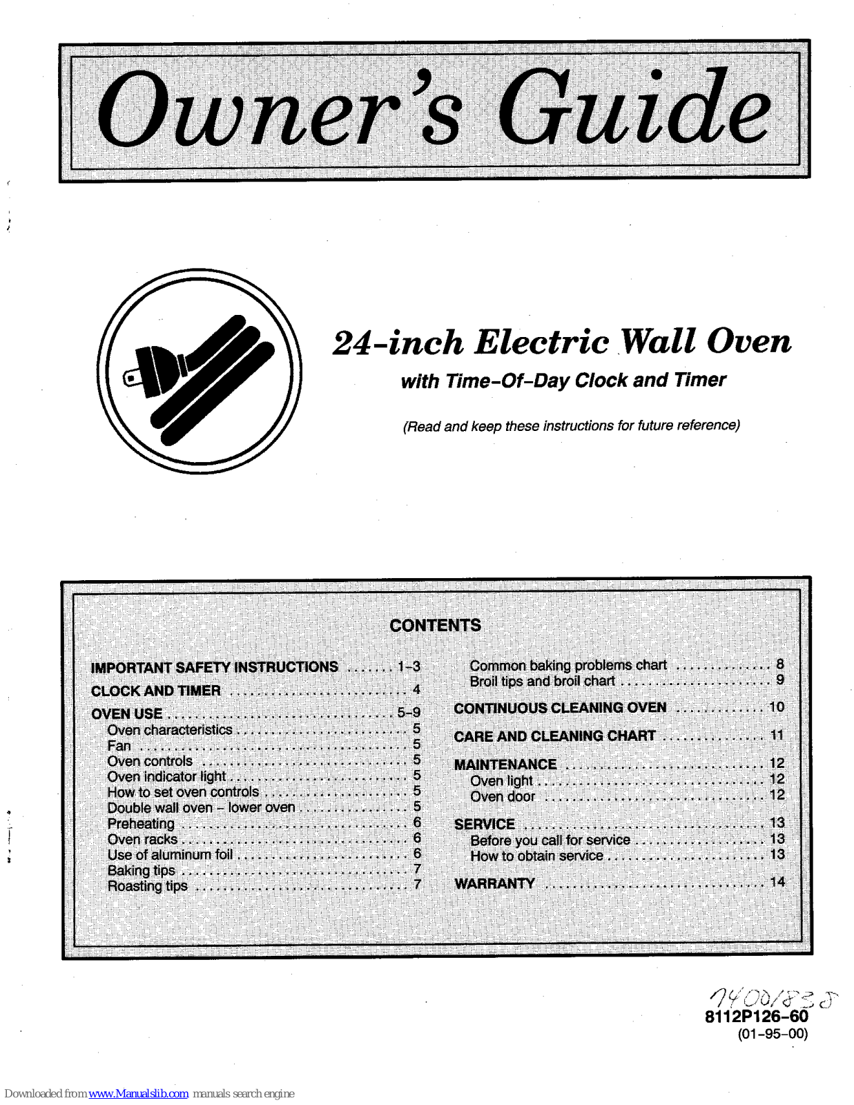 Maytag S1500PAW Owner's Manual - ManualMachine.com