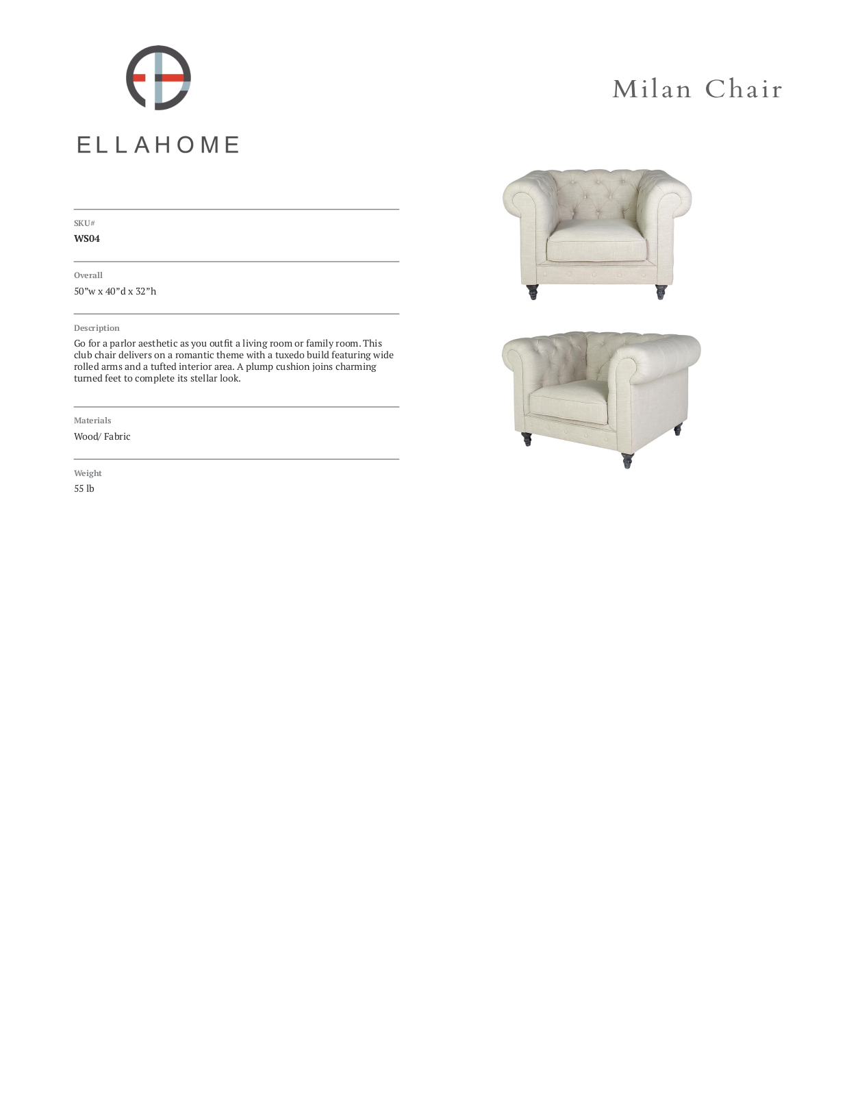 ellahome FRQP1412 Specifications - ManualMachine.com