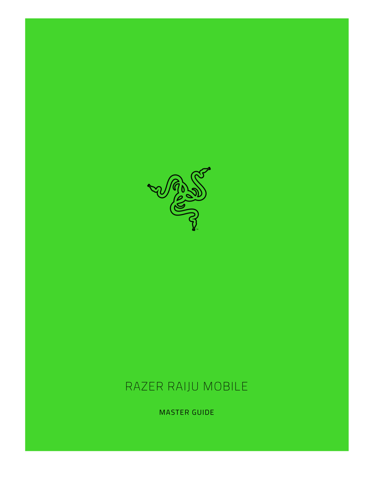 Razer Raiju Mobile User Manual