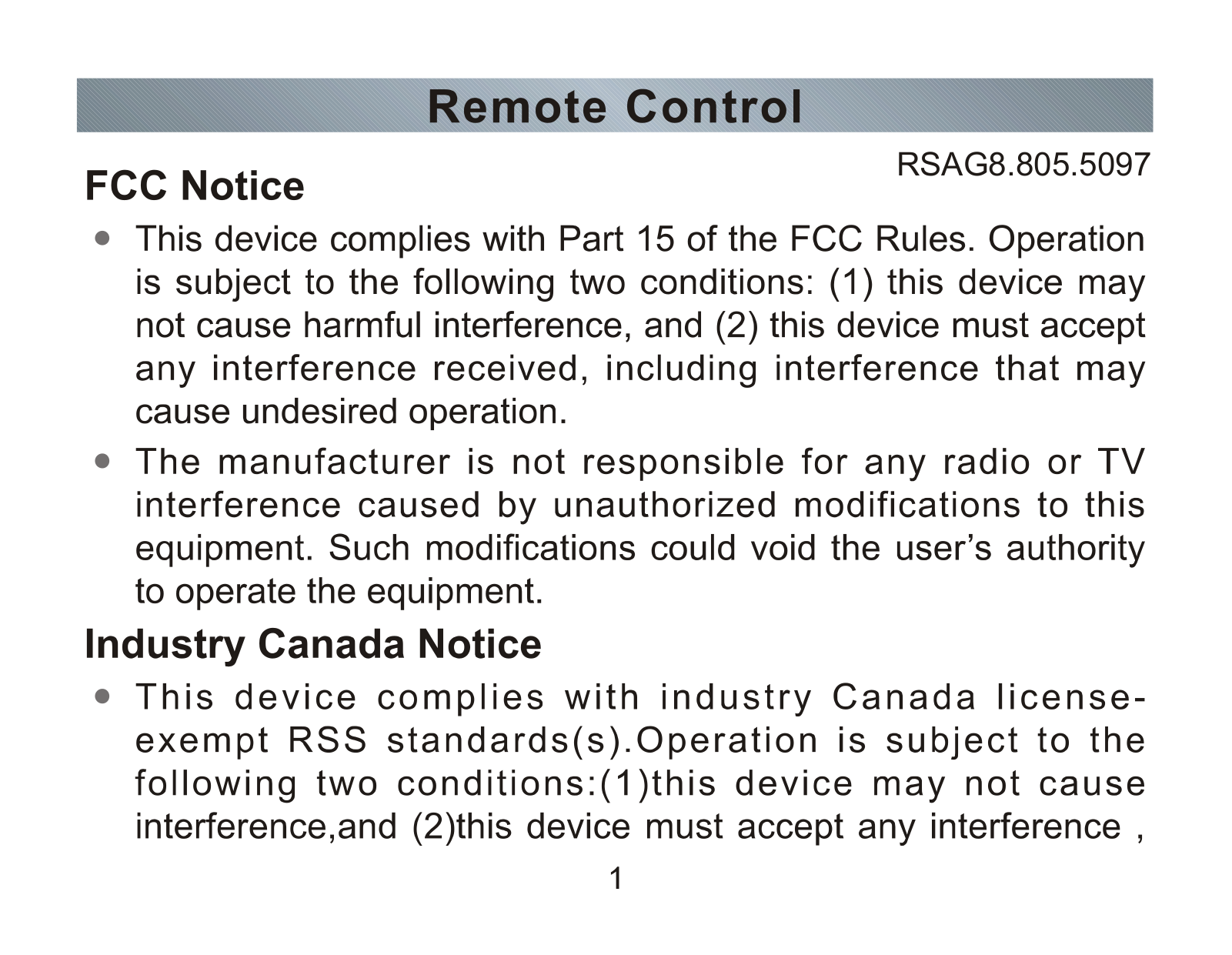 Hisense Electric BRCB0005 User Manual