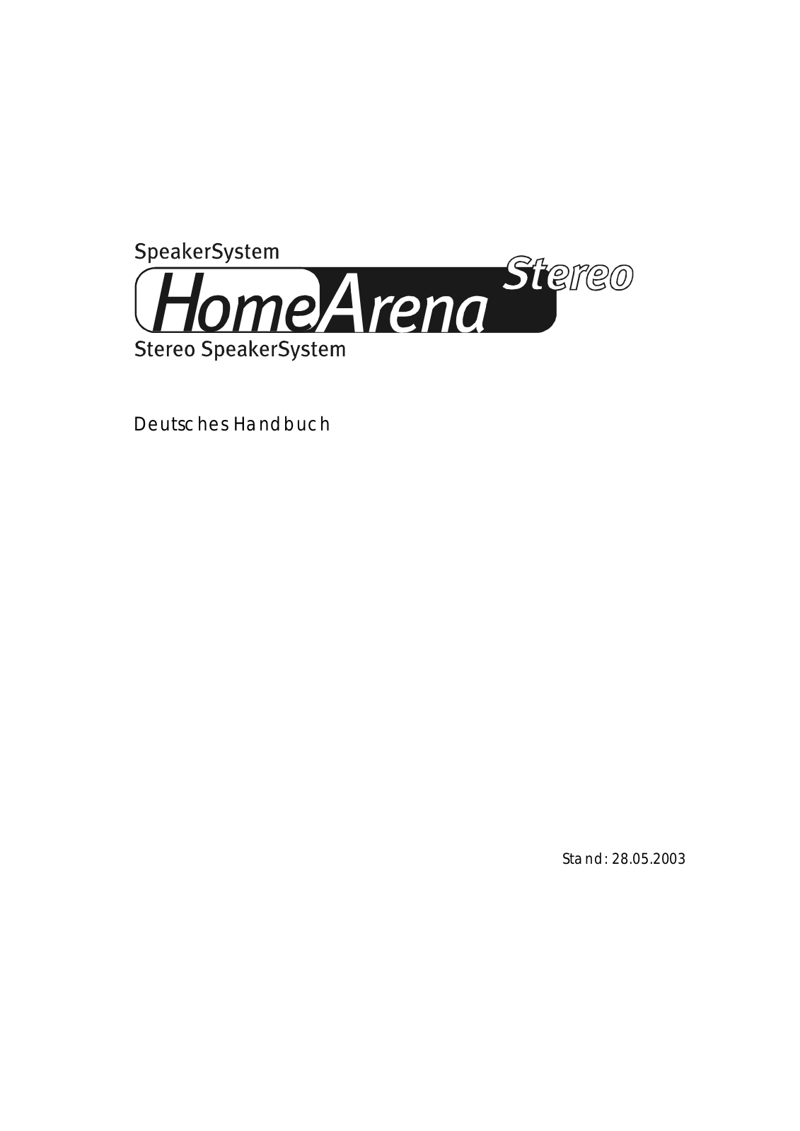 TerraTec HomeArena Stereo User Manual