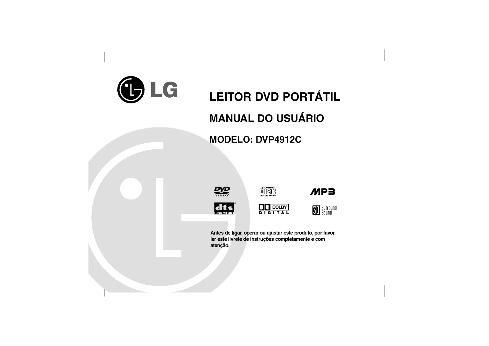 Lg DVP4912C User Manual