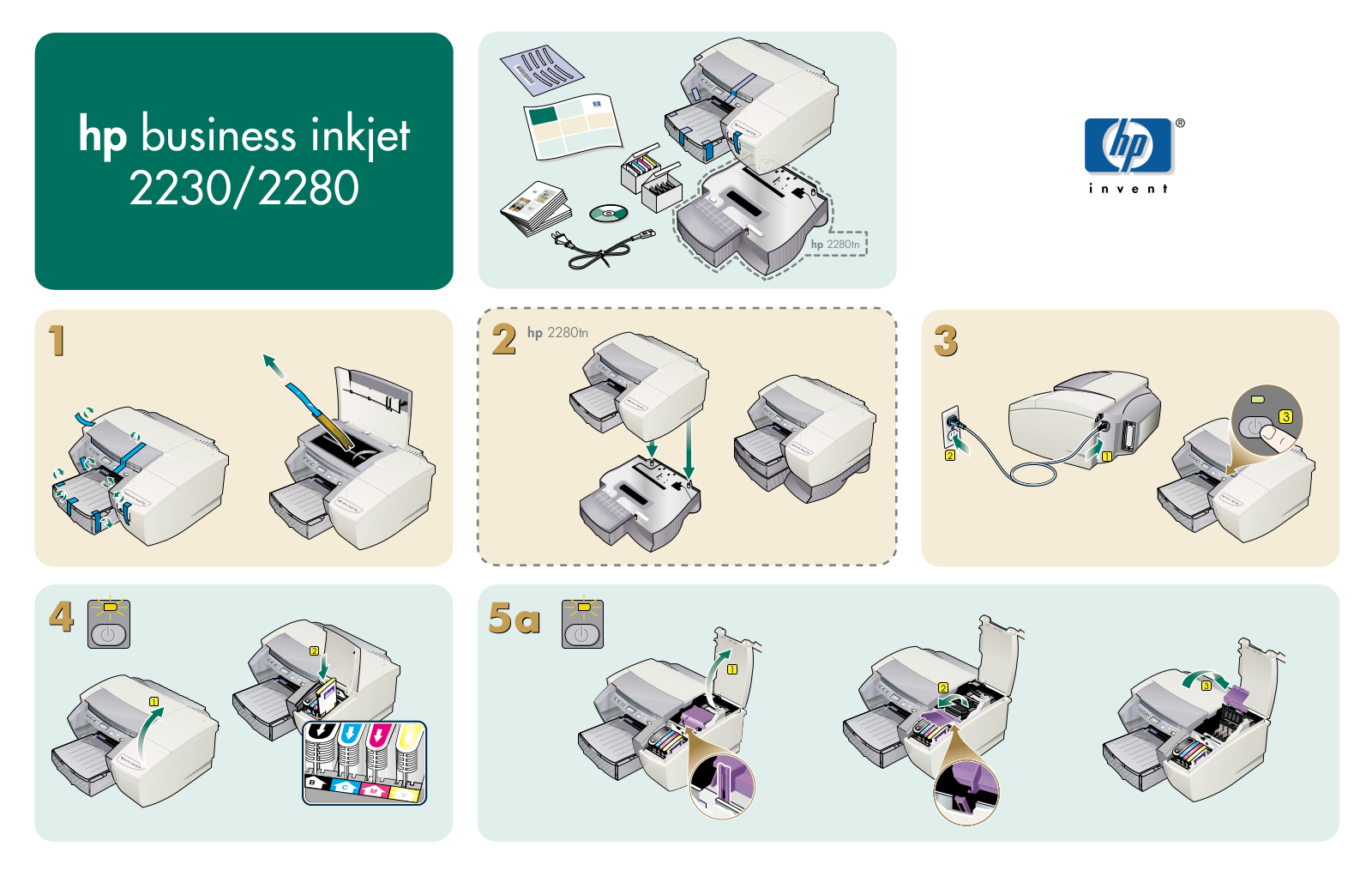 HP Business Inkjet 2230, Business Inkjet 2280 Setup Poster