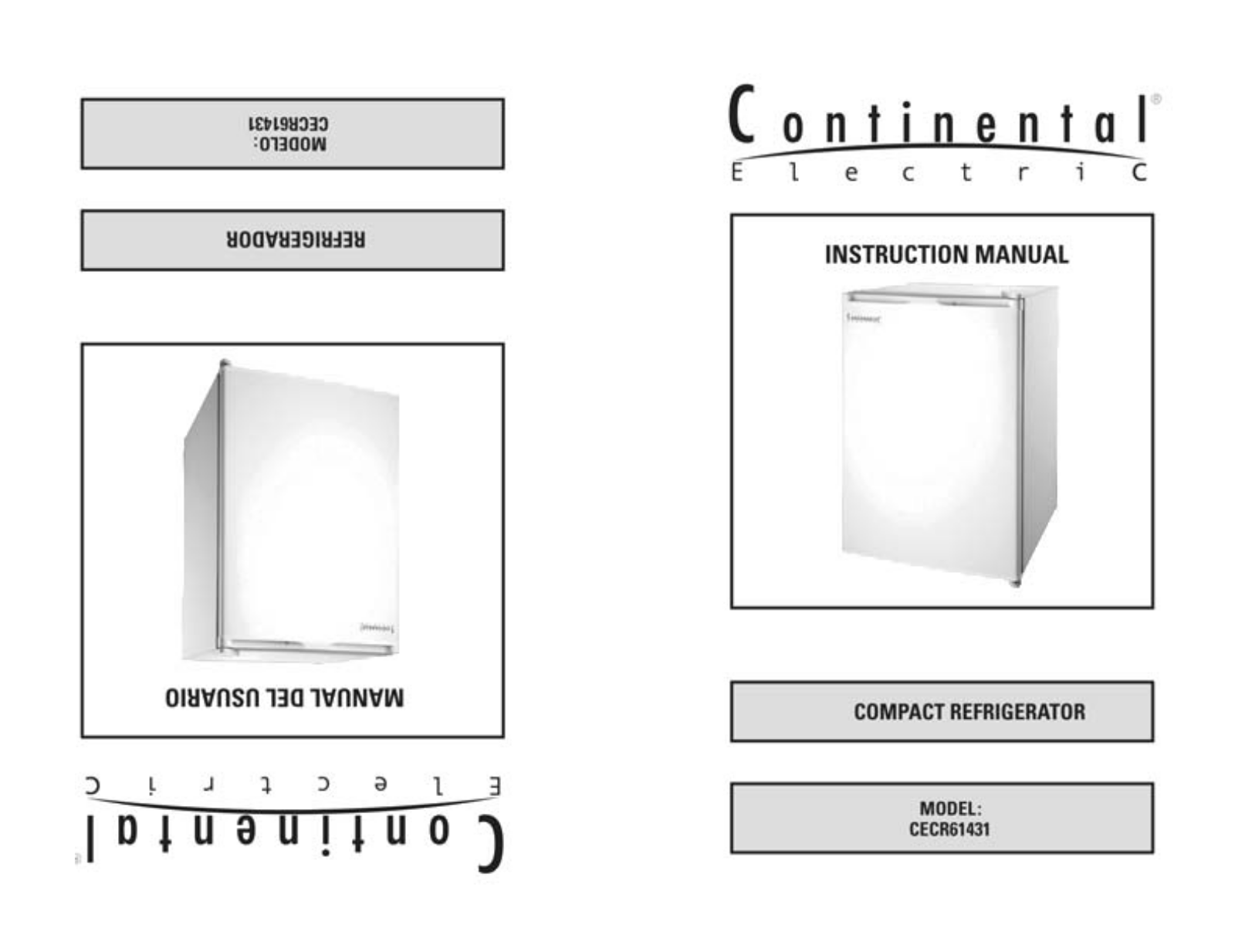 Continental Electric CECR61431 User Manual