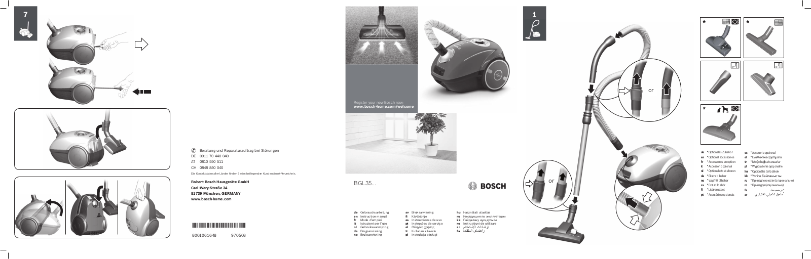 Bosch BGL35 User Manual