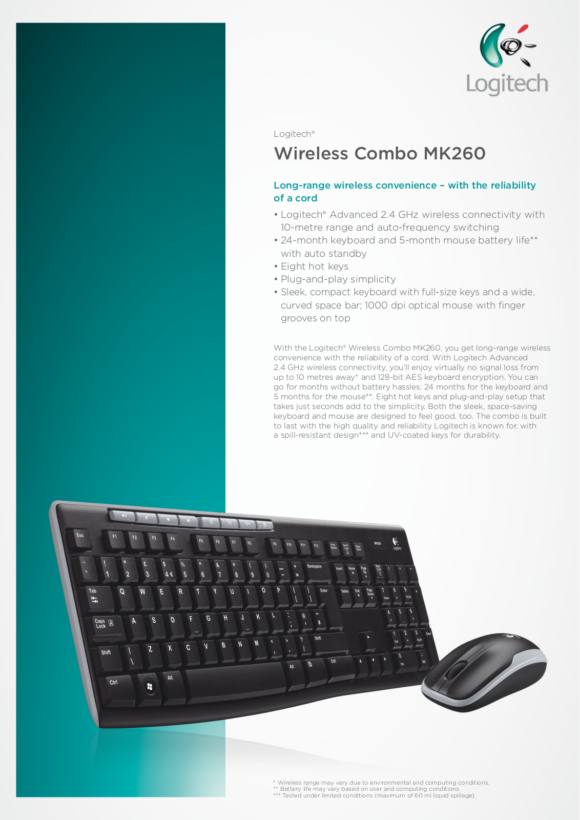 Logitech MK260 User Manual