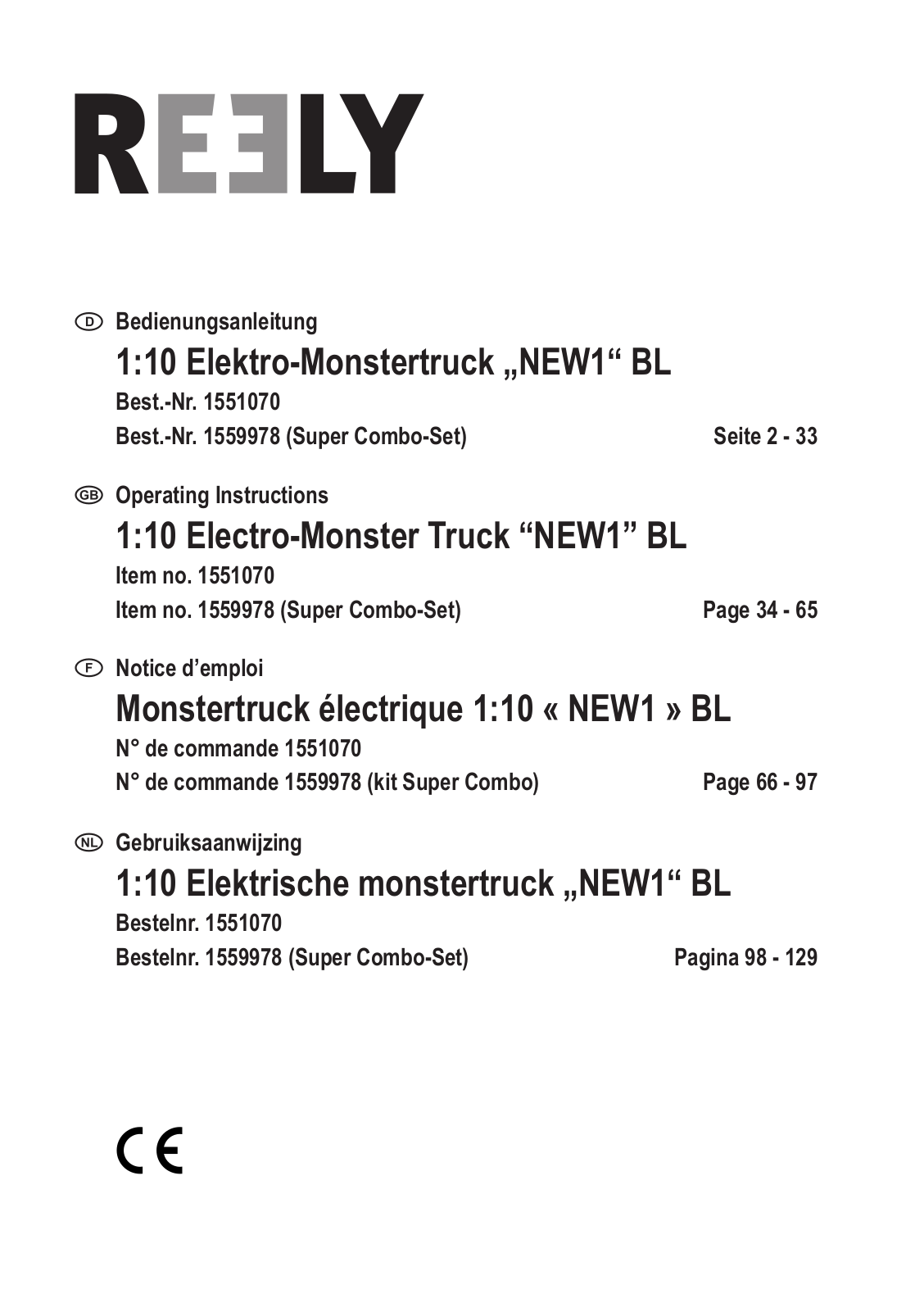 Reely NEW1 User guide