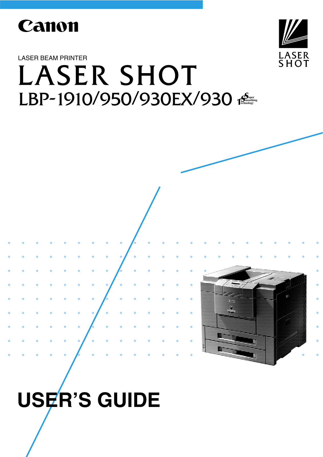 Canon Laser Shot LBP-950, Laser Shot LBP-1910, Laser Shot LBP-930, Laser Shot LBP-930EX User Manual