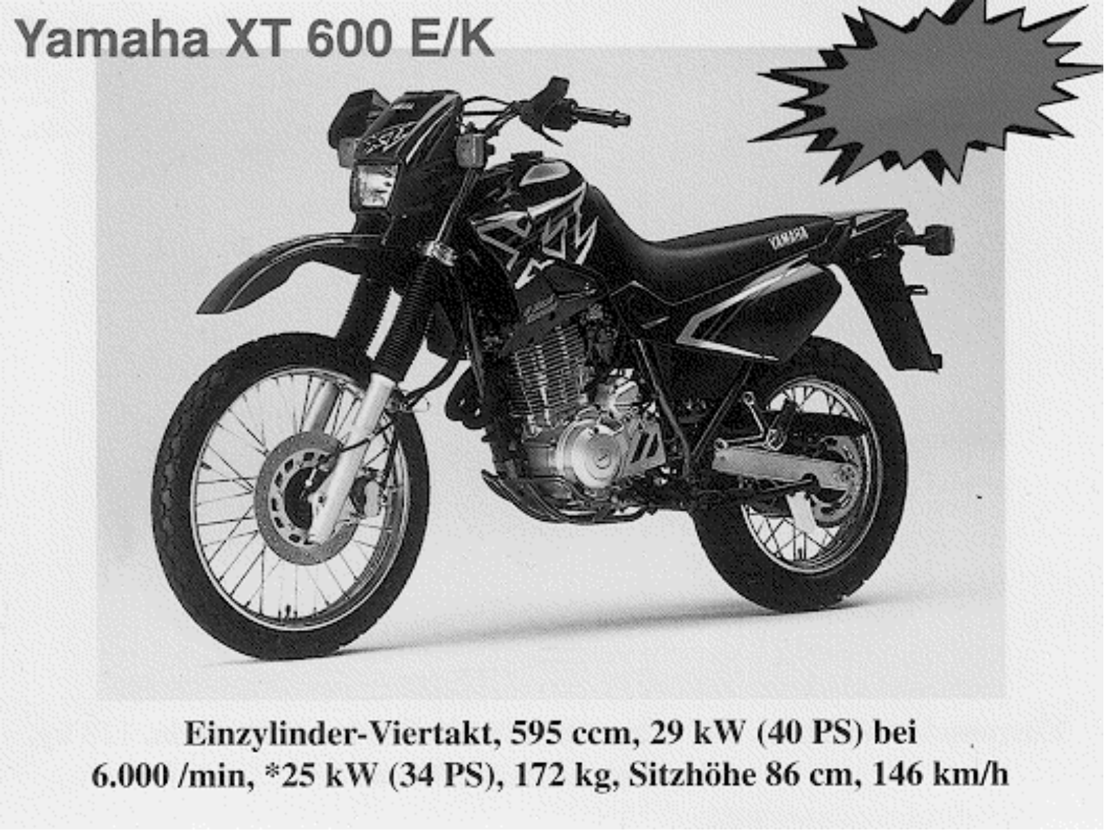 Yamaha XT 600 K, XT 600 E User Manual