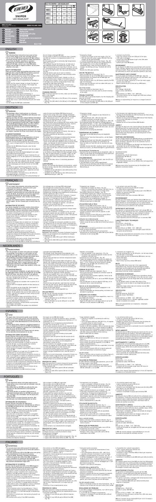 BBB BLS-110 User Manual