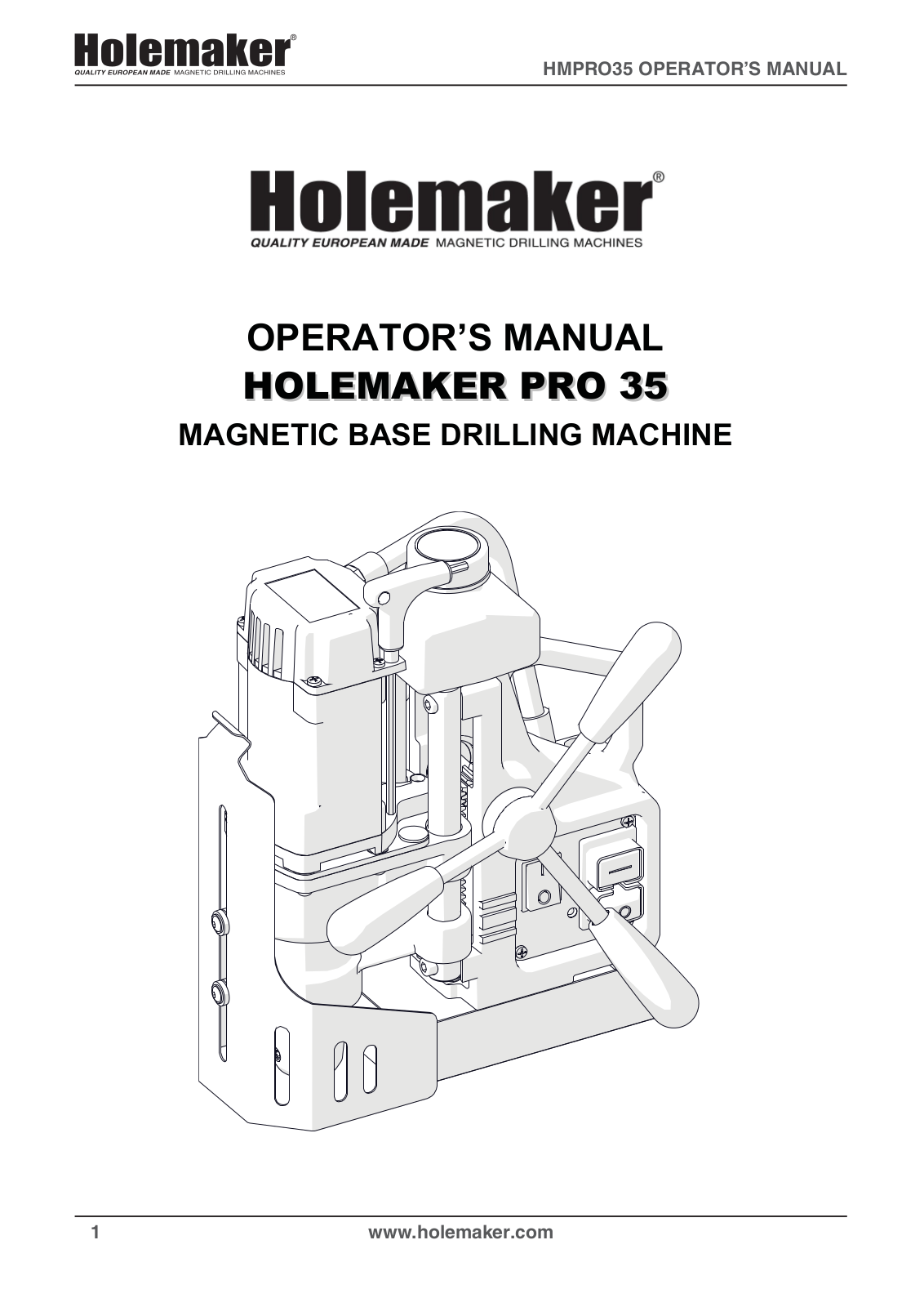 Holemaker PRO 35 User Manual