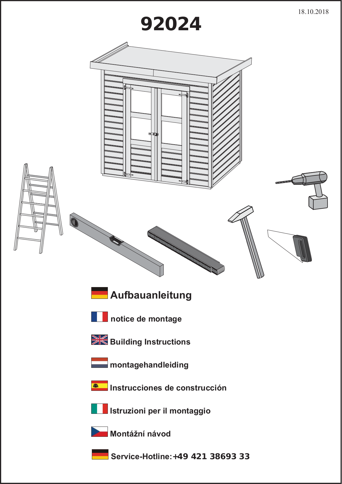 Karibu 92084 Assembly instructions