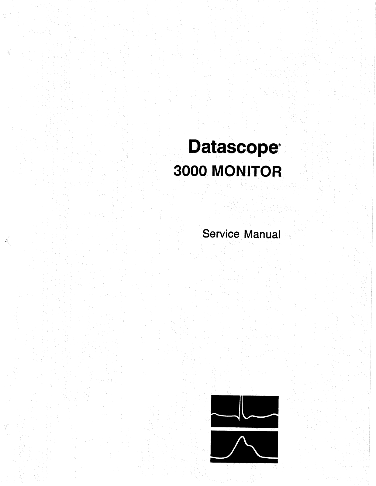 Datascope 3000 Service manual