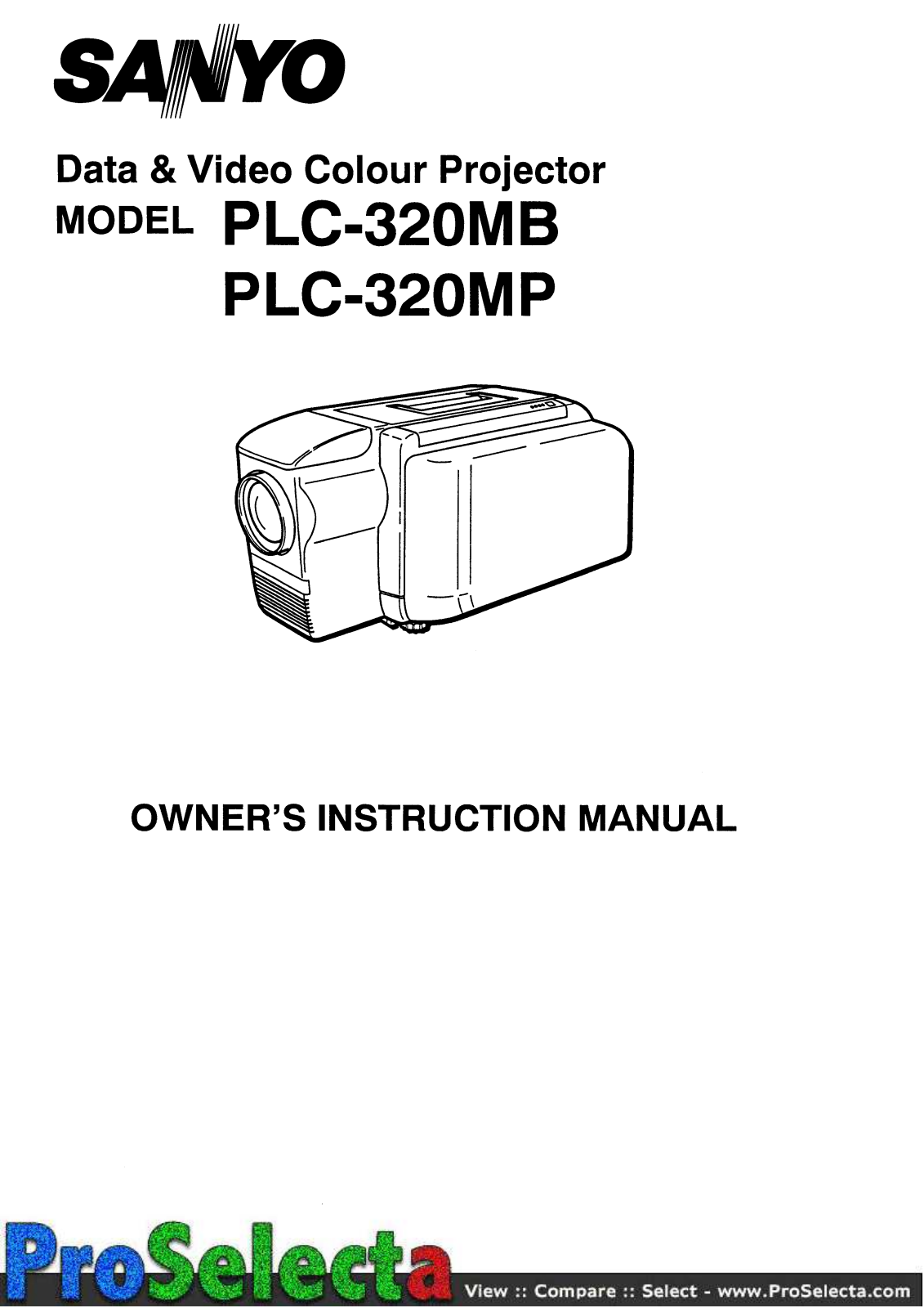 Sanyo PLC-320m User guide - ManualMachine.com