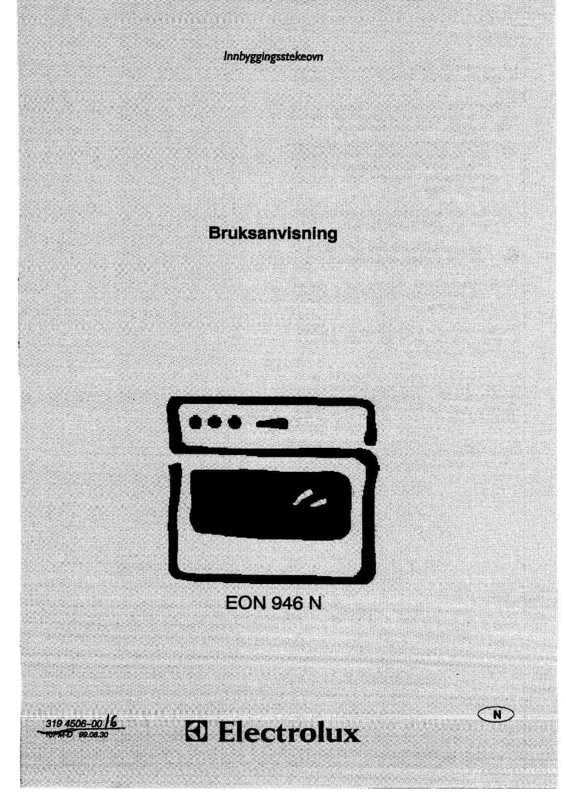 AEG EON946X, EON946W, EON946K User Manual