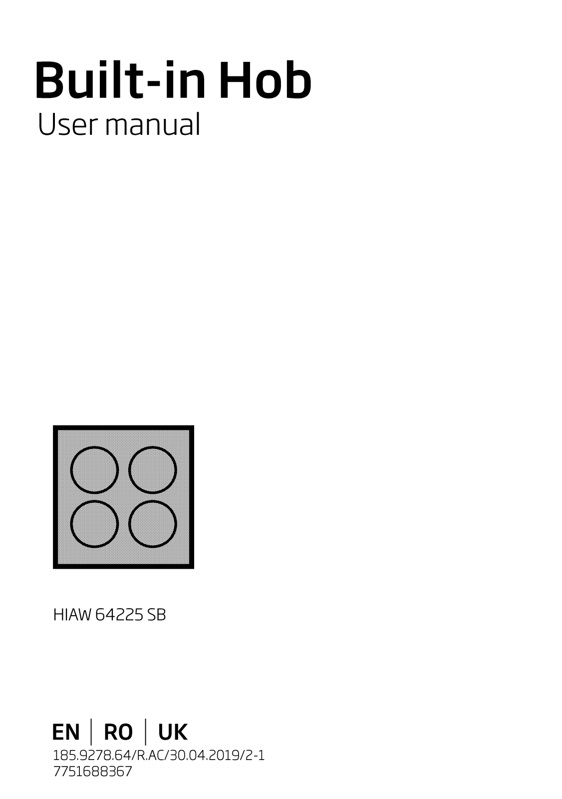 Beko HIAW 64225 SB User manual