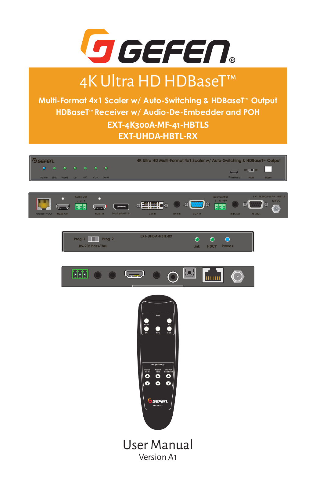 Gefen Ext-uhda-hbtl-rx, EXT-4K300A-MF-41-HBTLS User Manual