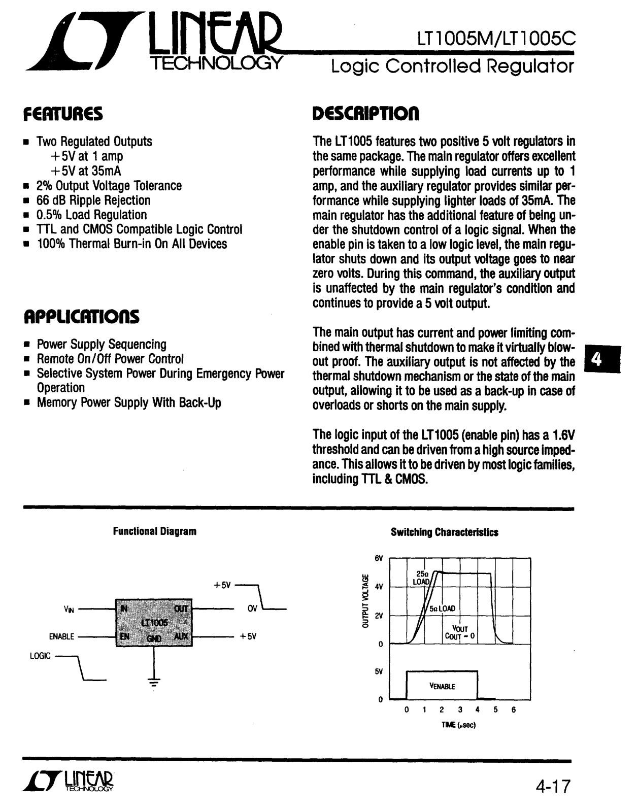 Linear Technology LT1005 Datasheet