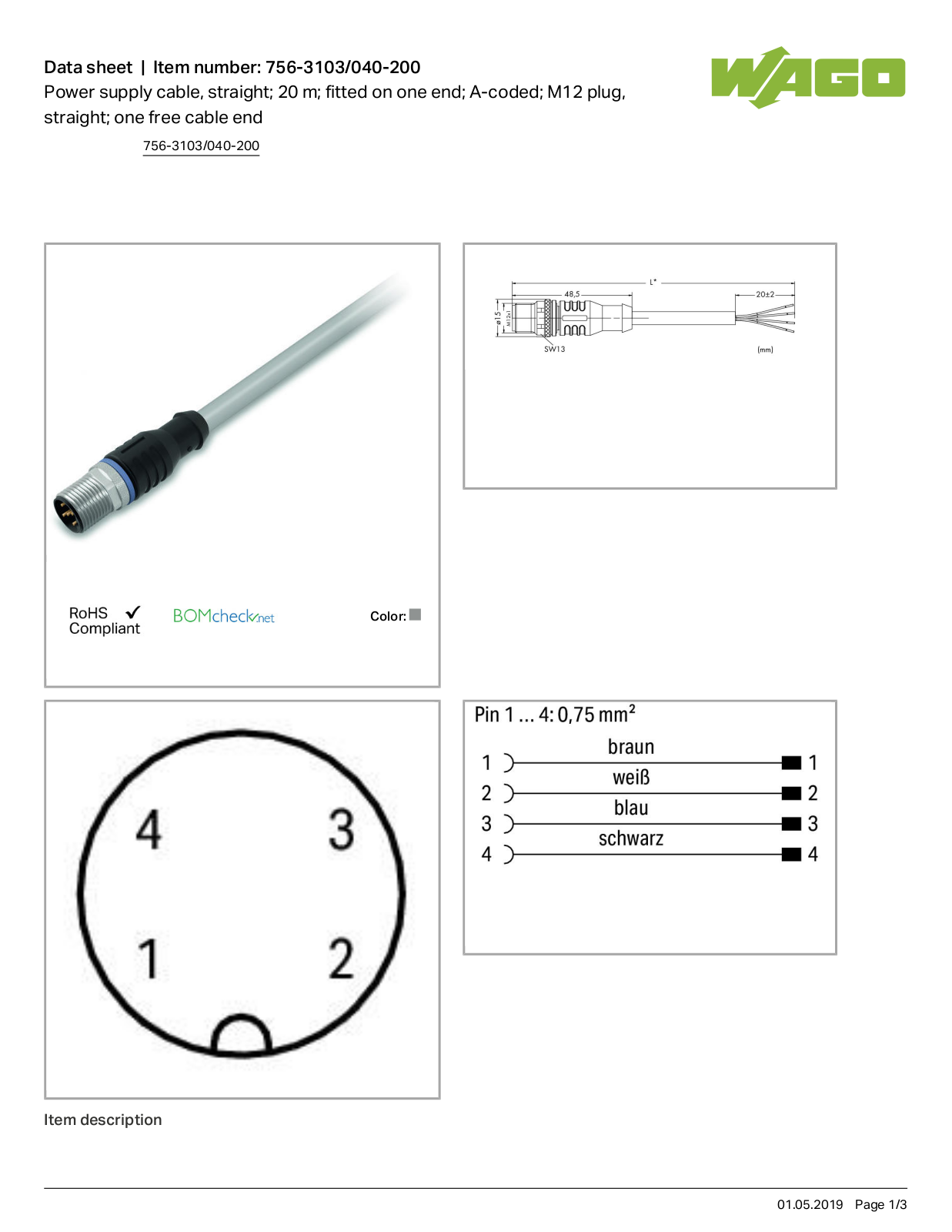 Wago 756-3103/040-200 Data Sheet